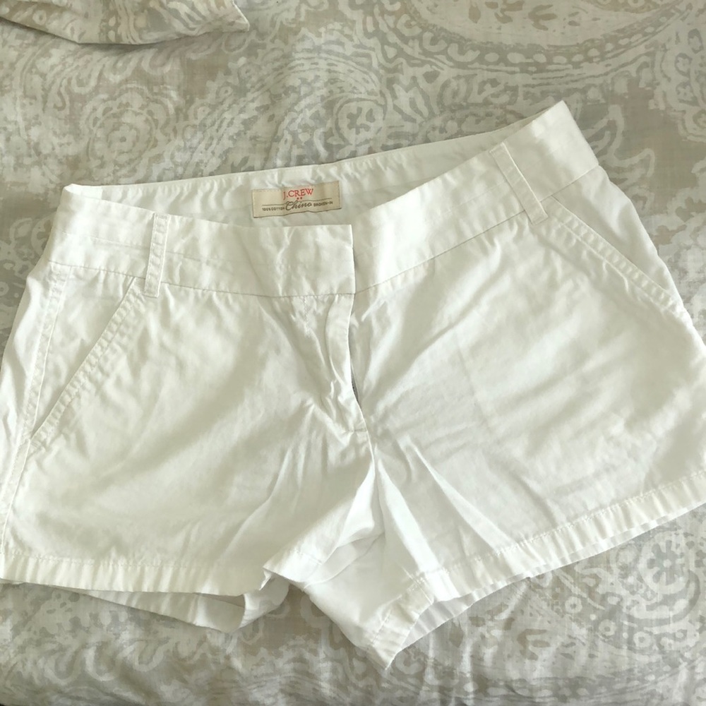 Like new J. Crew Chino white shorts size 6